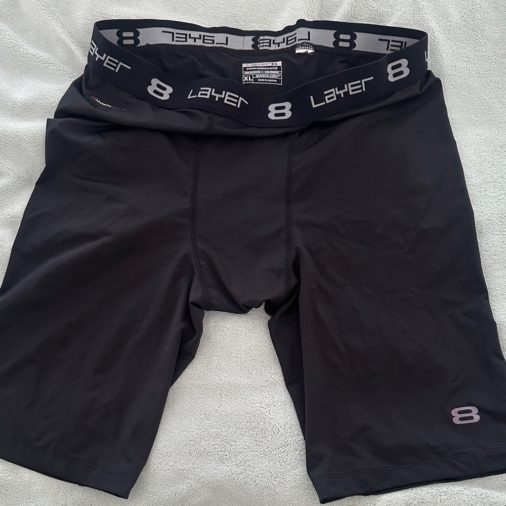 Layer 8 Men's Dark Boxer Briefs with Logo Band